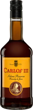 Brandy »Carlos III« Solera Reserva - 0,7 L.