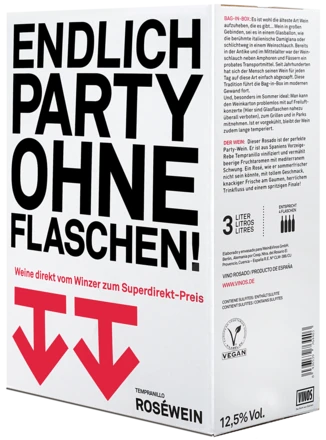 Partybox Rosé - 3 Liter 3 Partybox Rosé - 3 Liter