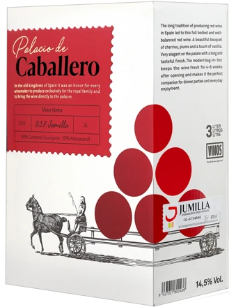 Palacio De Caballero Tinto - 3 Liter 2019 3 Palacio De Caballero Tinto - 3 Liter 2019
