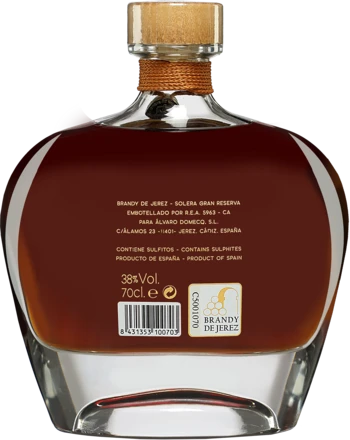 Brandy Álvaro Domecq »Duque De Veragua« Solera Gran Reserva - 0,7 L. 4 Brandy Álvaro Domecq »Duque De Veragua« Solera Gran Reserva - 0,7 L. - Image 2